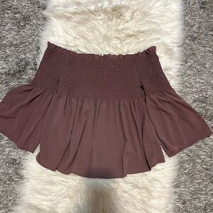 Mauve Off-Shoulder Top